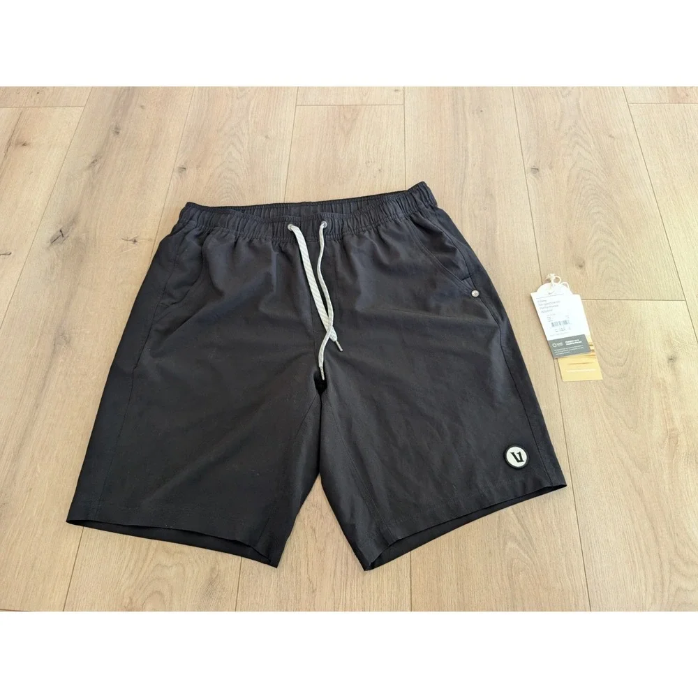 Vuori Mens 9" Kore Lined Short - Black V391 With Tags - Picture 1 of 6